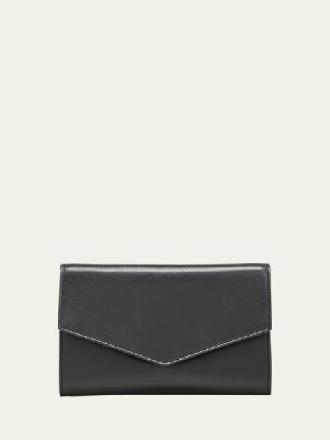 The Row Envelope Crossbody Bag in Napa Leather