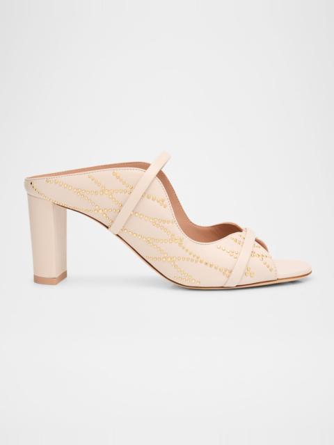 MALONE SOULIERS Norah Nappa Leather Block-Heel Sandals