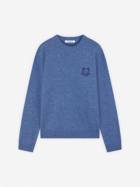 Maison Kitsuné BOLD FOX HEAD EMBROIDERED JUMPER