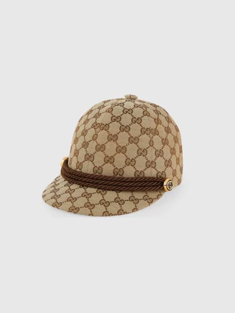 GUCCI GG canvas baseball hat with torchon