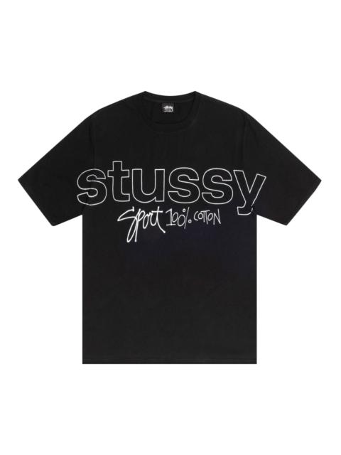 Stussy Sport 100% Pigment Dyed Tee 'Black'