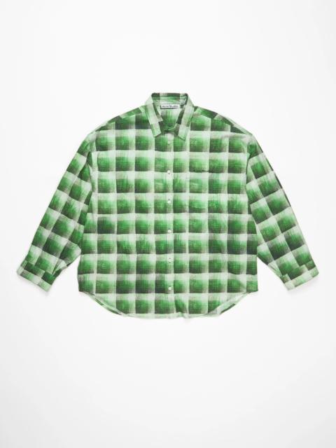 Acne Studios Check button-up shirt - Green