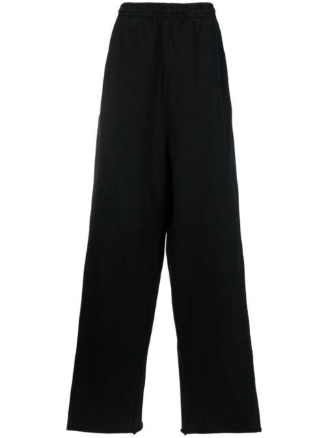 wide-leg cotton trousers