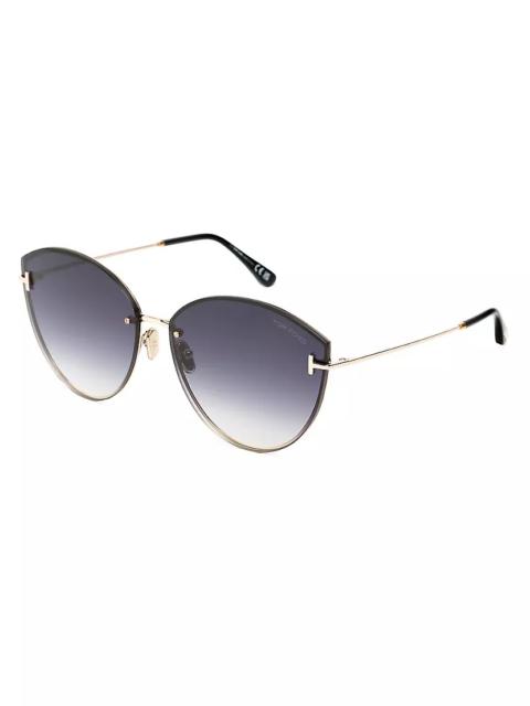 TOM FORD Evangeline 63MM Cat-Eye Sunglasses