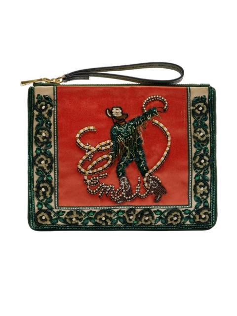 ALÉMAIS Ace Cowboy Embellished Clutch