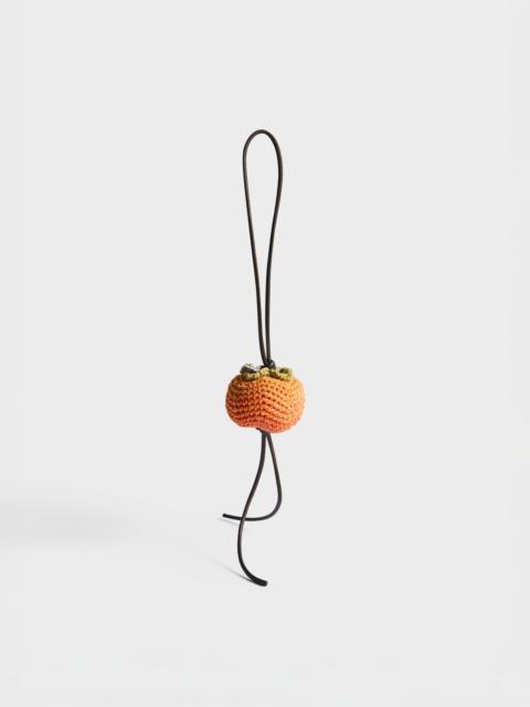 JW Anderson HAND-CROCHETED PERSIMMON CHARM