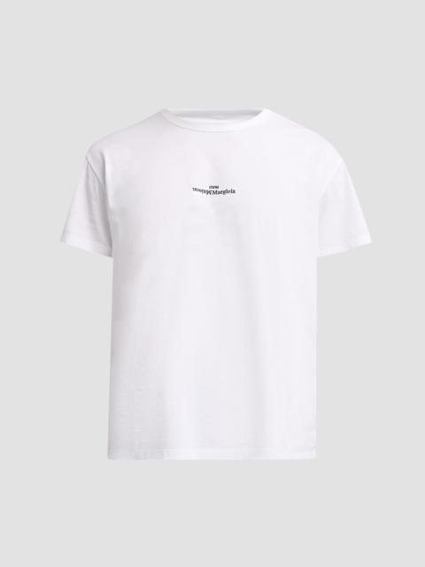 Maison Margiela Men's Logo Regular-Fit Cotton Crewneck T-Shirt - White
