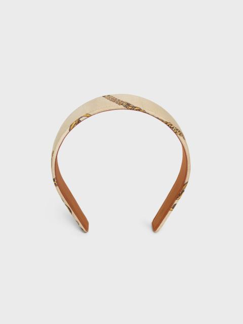 CELINE Celine Chains Headband in Silk and Calfskin