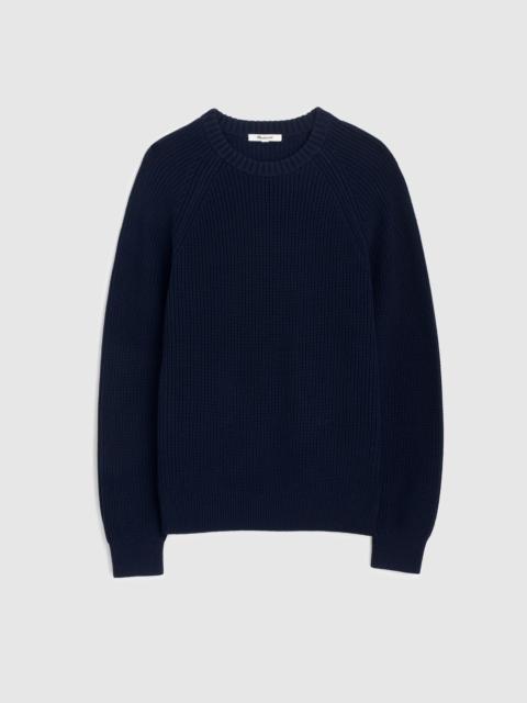 Madewell Cotton Shaker-Stitch Crewneck Sweater