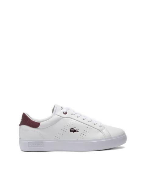 LACOSTE perforated leather sneakers