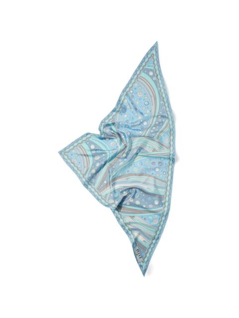 PUCCI Fontane-print silk scarf