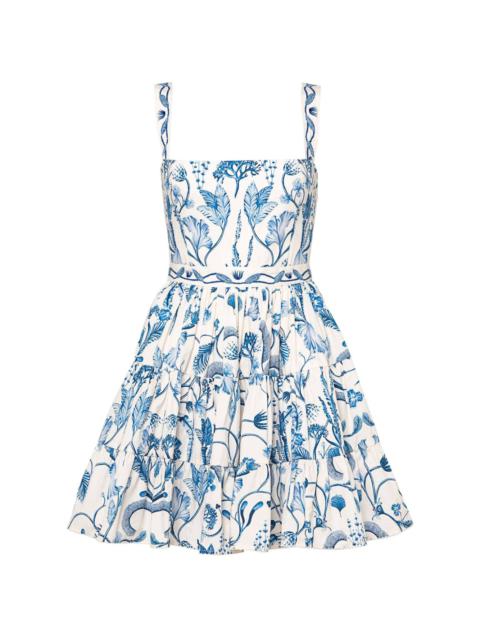 Agua by Agua Bendita Lima Mini Habitat embroidered dress