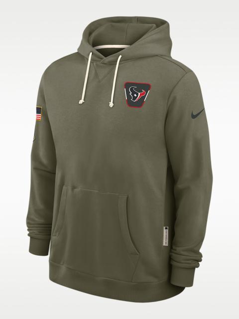 Nike Houston Texans Salute to Service Sideline Dominant Force Men's Nike Dri-FIT NFL Pullover Hoodie