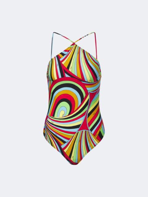 PUCCI Iride halterneck swimsuit