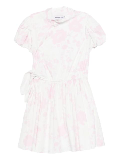 self-portrait Self-portrait Floral Print Mini Dress