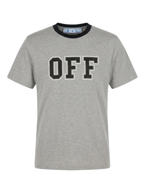 Off-White Logo-Print Ringer T-Shirt "Heather Grey" 44OWOS26T083030