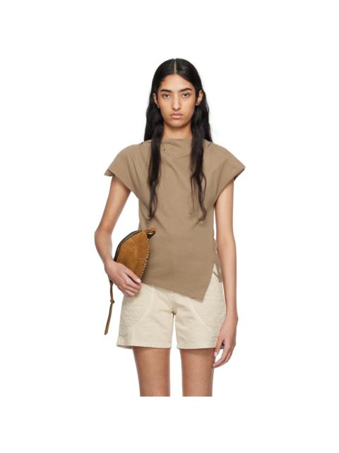 Isabel Marant Khaki Sebani T-Shirt