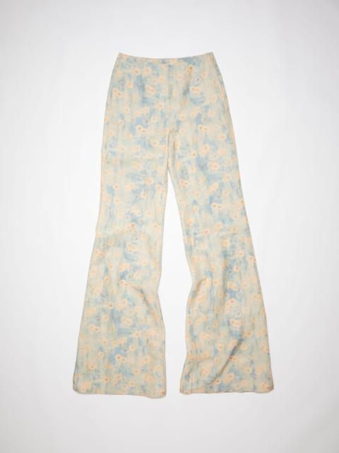 acne flower print trousers 花柄 レギンス フラワーレッグウェア