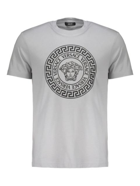 VERSACE logo-print crew-neck T-shirt