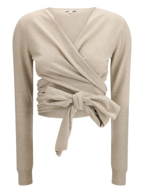 Alaïa wrap knot blouse