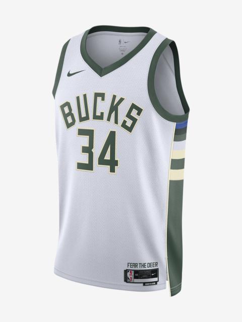 Nike Milwaukee Bucks Association Edition 2022/23 Nike Men's Dri-FIT NBA Swingman Jersey