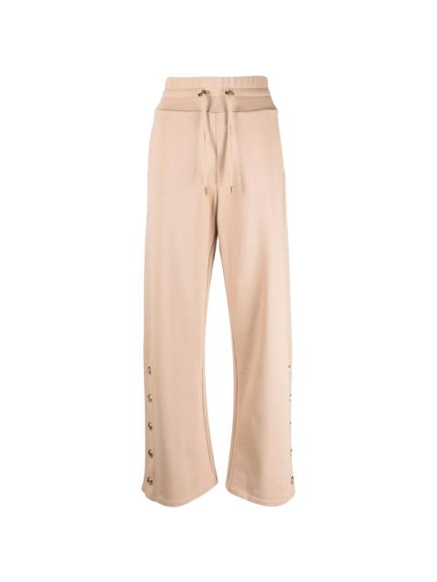 side-button detail trousers