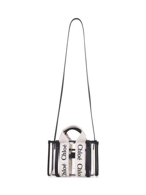 Chloé White Mini Woody tote bag
