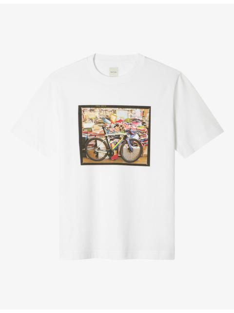 Paul Smith Dream Factory Paul's Office Print Cotton T-Shirt