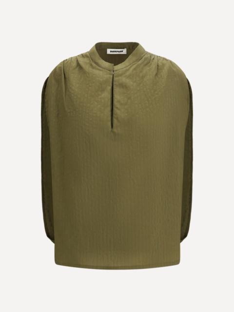 DARKPARK Tracy textured gathered Blouse