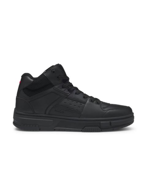 HUGO HIGH-TOP TRAINERS WITH MESH TRIMS