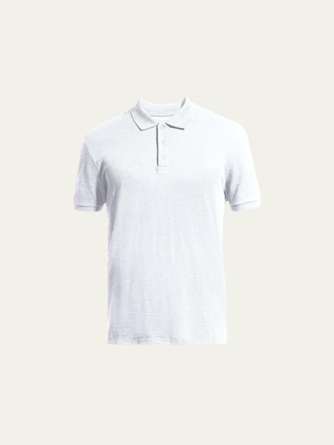 Vince Classic Slub Cotton Polo Shirt