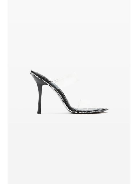 Alexander Wang nova 105mm double strap zipper sandal