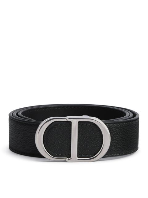 Dior 33 MM CD ICON BELT IN BLACK GRAINED CALFSKIN