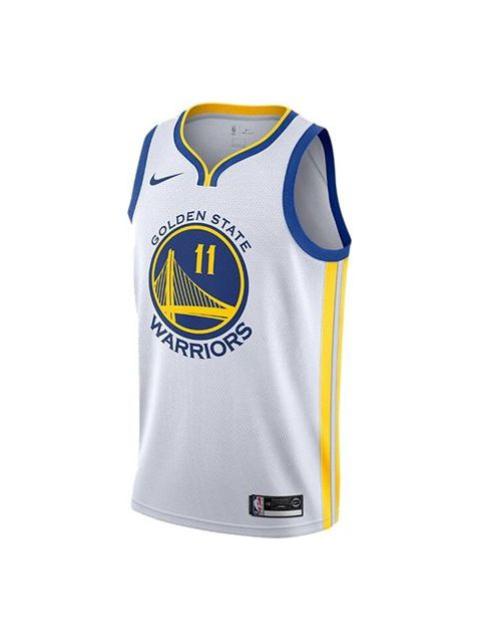 Nike Nike NBA Connected Jersey golden state warriors klay thompson 'White Yellow Blue' 864417-102