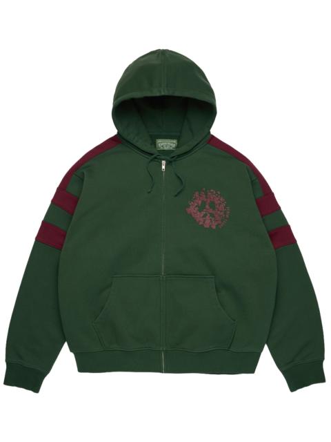 DENIM TEARS Denim U Paneled Zip Hoodie "Green" DT902