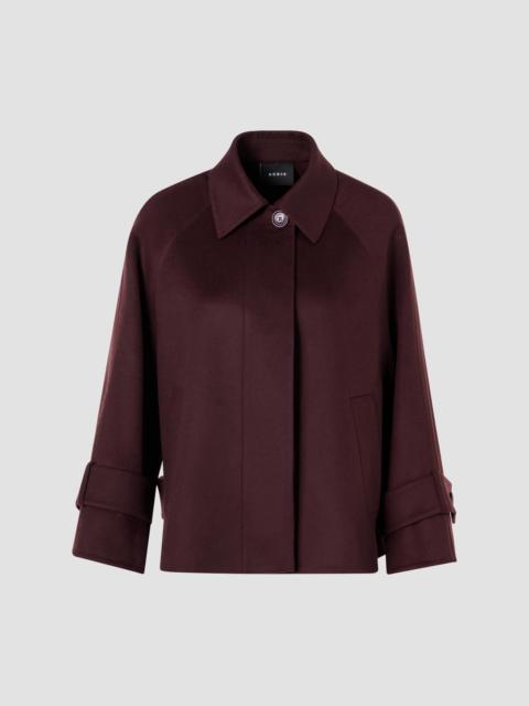 AKRIS Women's Alisa Double-Face Cashmere Jacket - Merlot Red