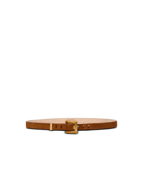 Balmain Anthem suede leather belt