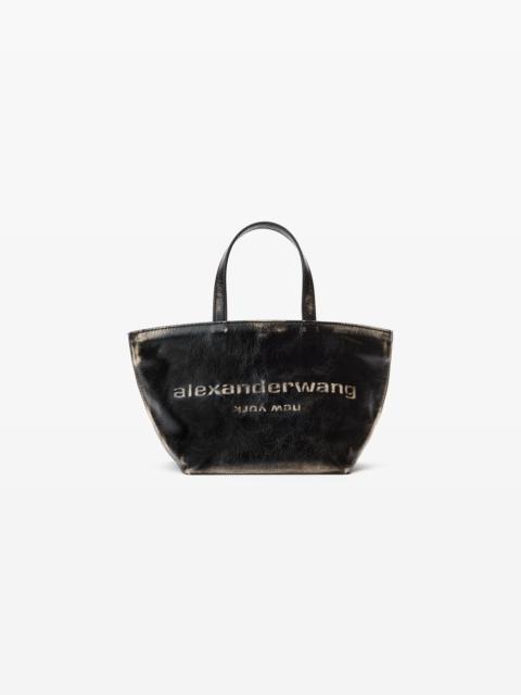 Alexander Wang small punch tote in brushed-effect leather