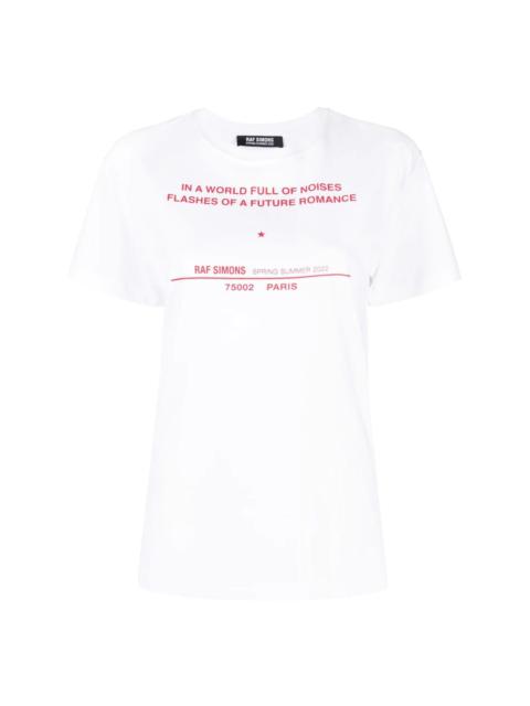 Raf Simons Tour-print short-sleeve T-shirt