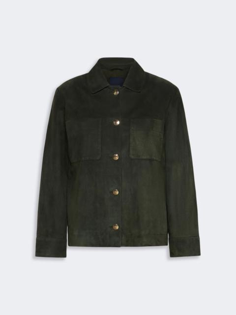 'S Max Mara ABISSO Suede shirt jacket - GREEN