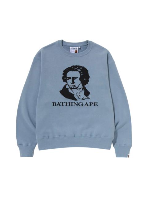 BAPE Classic Bathing Ape Relaxed Fit Crewneck 'Sax'