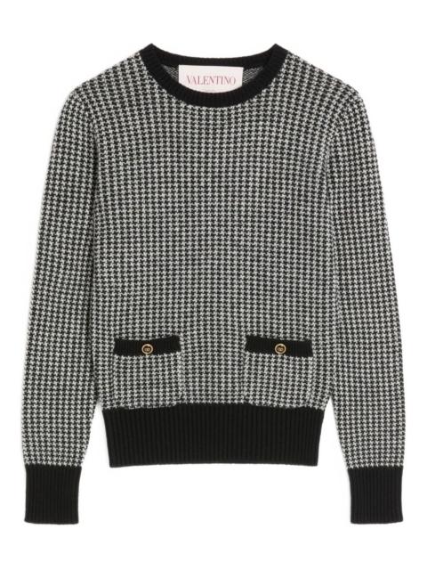 Valentino houndstooth-pattern sweater