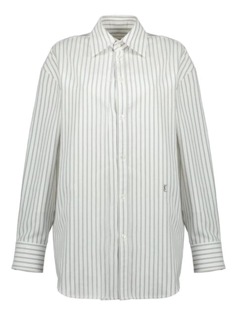 SAINT LAURENT striped cotton shirt