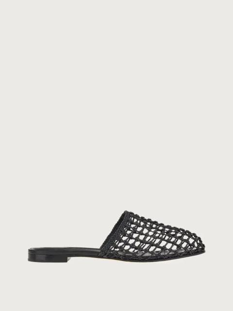 FERRAGAMO WOVEN MULE