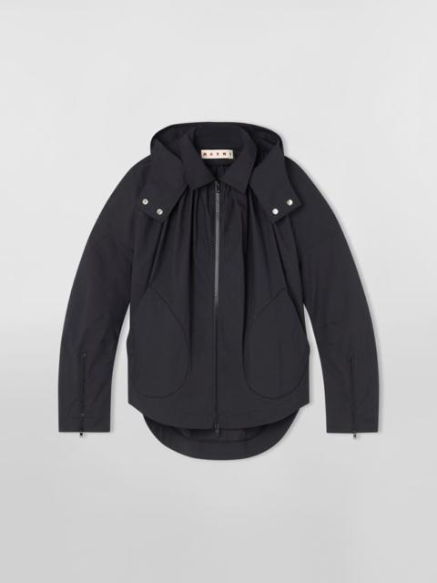 Marni TECHNICAL COTTON JACKET WITH KIMONO SLEEVES AND HOOD