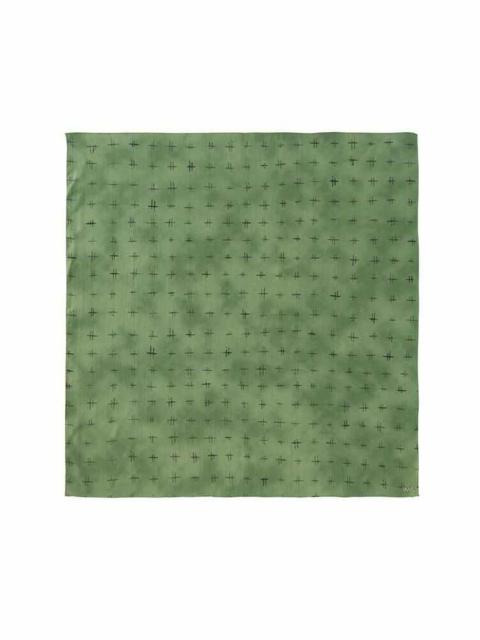 visvim SILK SCARF GREEN