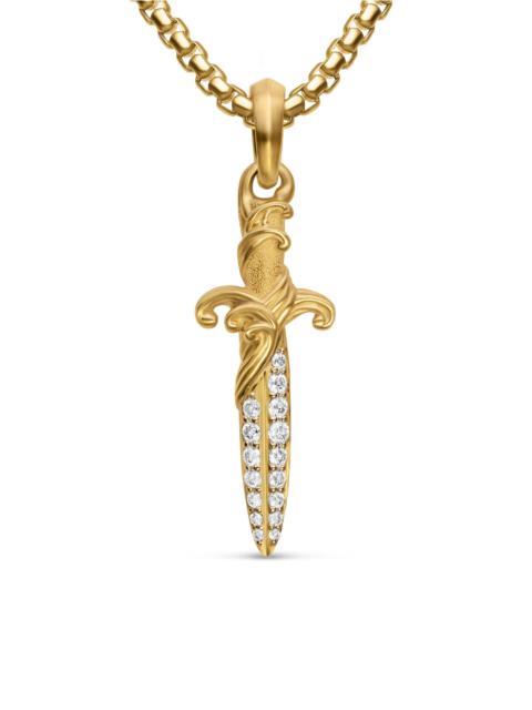 DAVID YURMAN Men's Waves Dagger Amulet in 18K Yellow Gold - Gold
