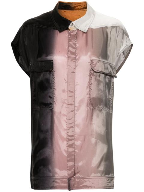 Rick Owens 110D Lido degrade-print shirt