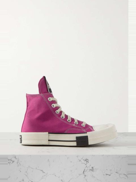 Converse + Converse + DRKSHDW TURBODRK Chuck 70 canvas high-top sneakers