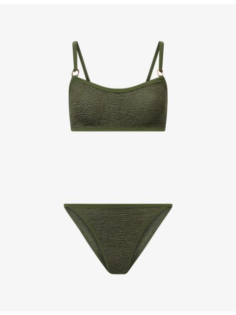 Hunza G Iris Gold-Hoop Bikini Set